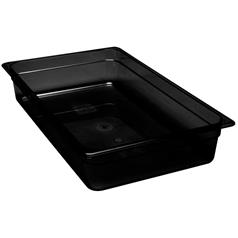 full size black plastic gastornorm, 100mm deep